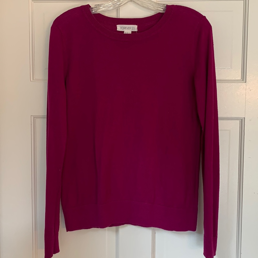 Forever21 Magenta Sweater